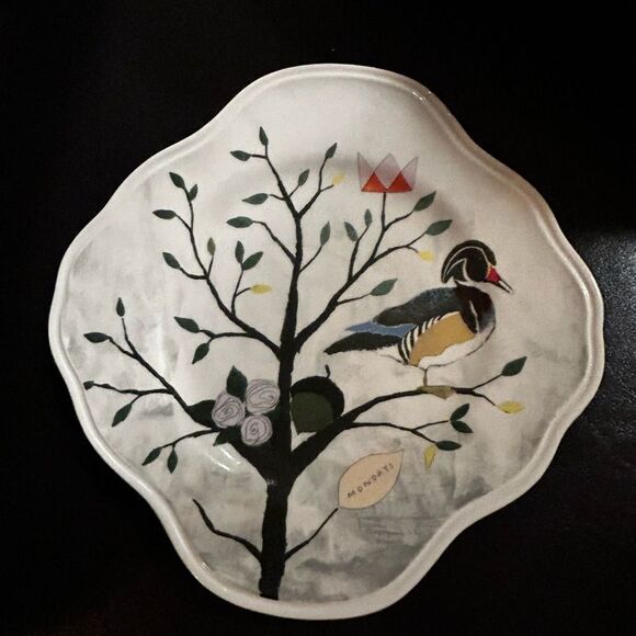 Anthropologie Rebecca Rebouche Proud Puffin 9” Salad Plate - Picture 2 of 5